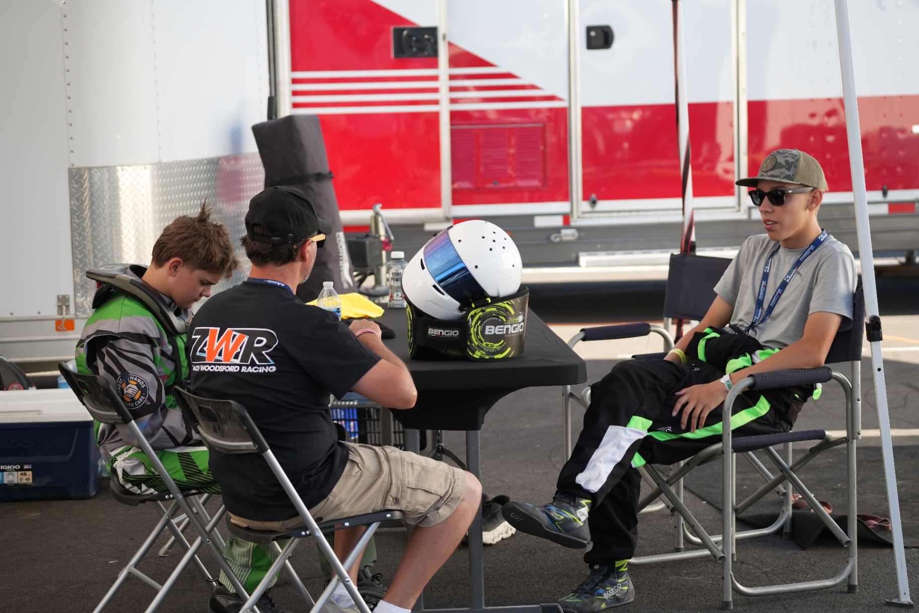 Paddock · Driver debrief table · CotF R5