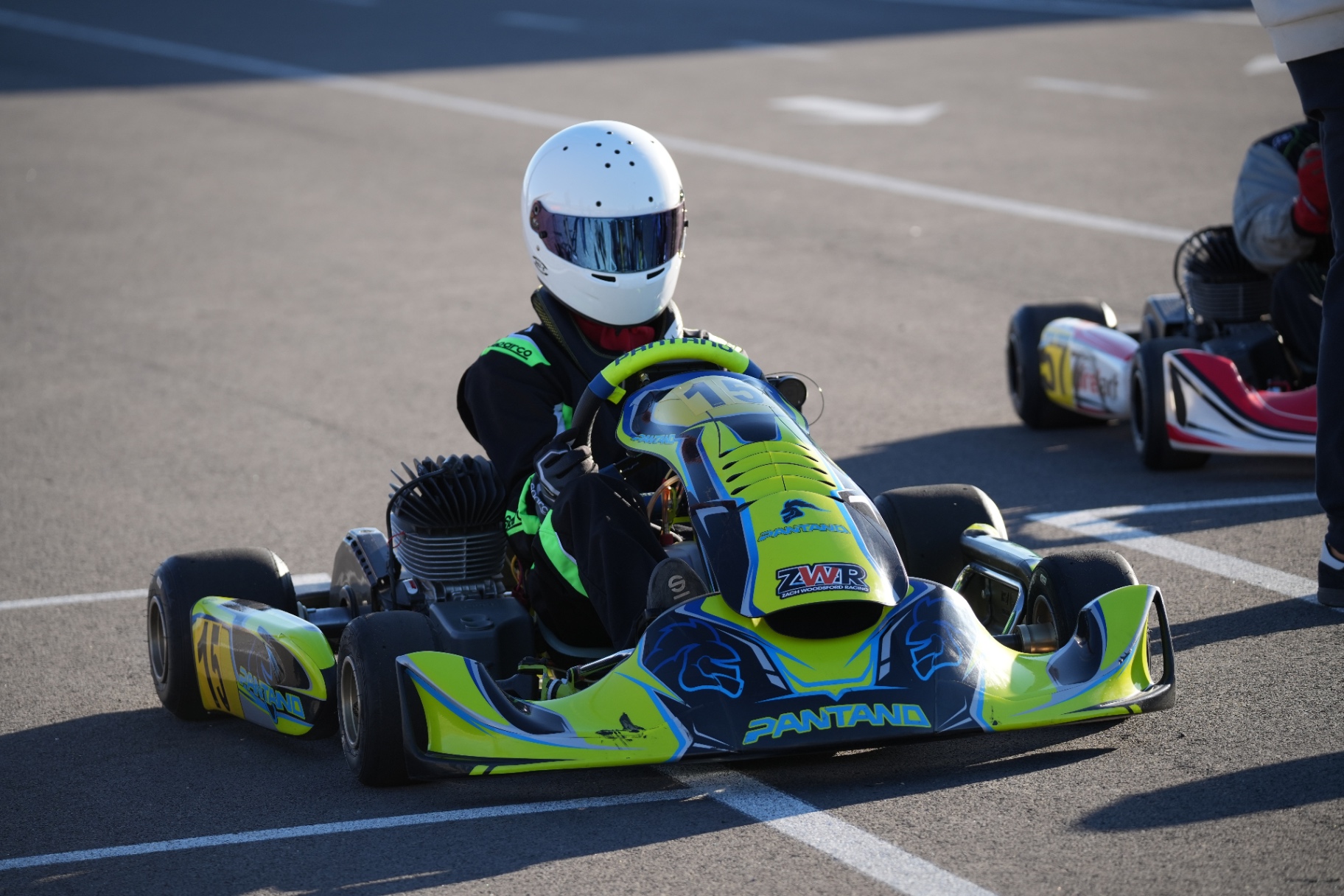Ian Wells — #15 kart on grid, Champions of the Future